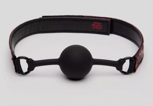 Кляп-шар на двусторонних ремешках Reversible Silicone Ball Gag - Fifty Shades of Grey - купить с доставкой в Керчи