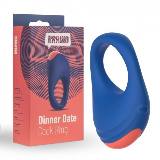 Синее эрекционное кольцо RRRING Dinner Date Cock Ring - FeelzToys - в Керчи купить с доставкой