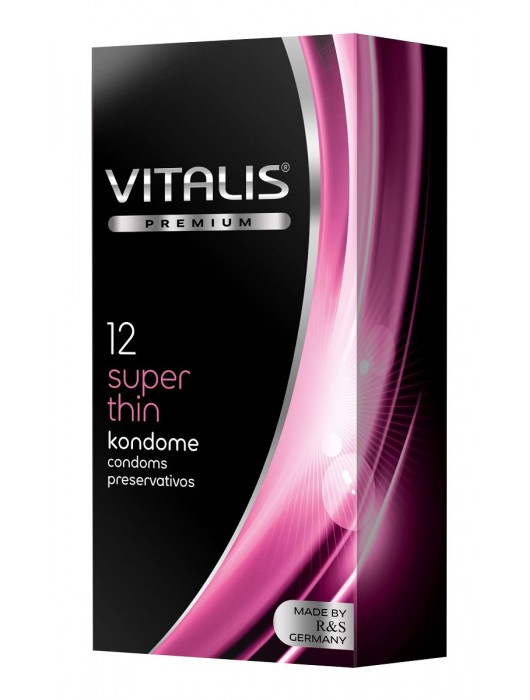Ультратонкие презервативы VITALIS PREMIUM super thin - 12 шт. - Vitalis - купить с доставкой в Керчи