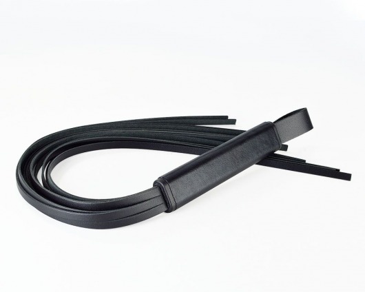 Черная кожаная плеть  Клео  - 60 см. - Sitabella - купить с доставкой в Керчи