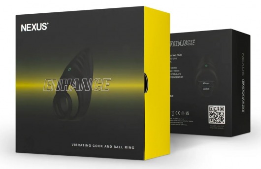 Черное эрекционное виброкольцо Nexus Enhance - Nexus Range - в Керчи купить с доставкой
