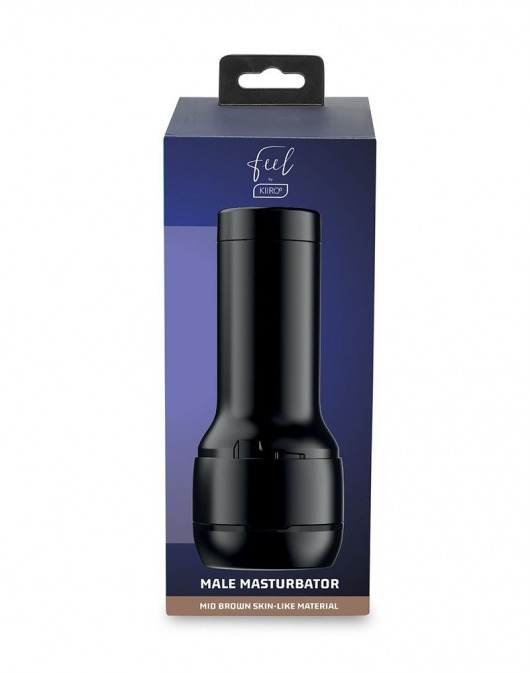 Коричневый мастурбатор-вагина Feel Stroker - Kiiroo - в Керчи купить с доставкой