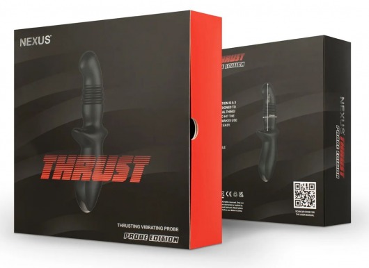 Черный вибромассажер простаты Nexus Thrust с возвратно-поступательными движениями - Nexus Range - в Керчи купить с доставкой