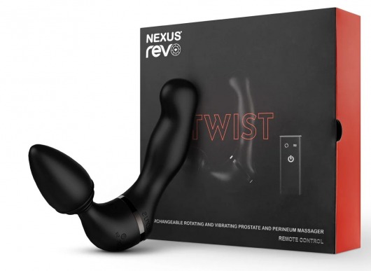 Черный гибридный вибромассажер Nexus Revo Twist - Nexus Range - в Керчи купить с доставкой