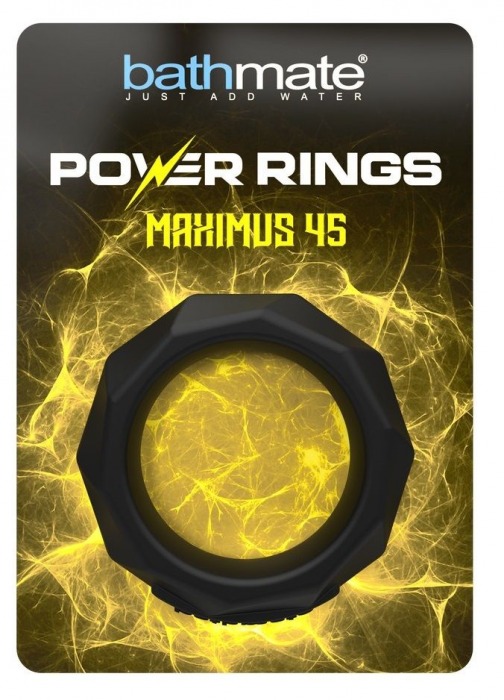 Черное эрекционное кольцо Maximus 45 - Bathmate - в Керчи купить с доставкой