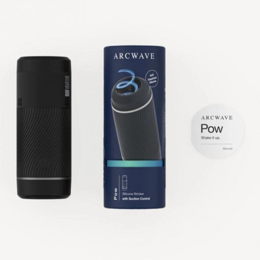 Черный мастурбатор с контролем всасывания Arcwave Pow Stroker - Arcwave - в Керчи купить с доставкой