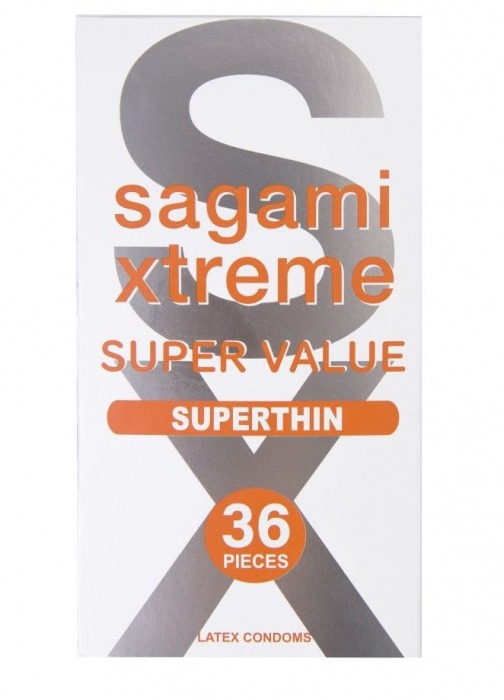 Ультратонкие презервативы Sagami Xtreme Superthin - 36 шт. - Sagami - купить с доставкой в Керчи