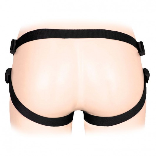 Черные трусики для страпона в комплекте с коннектором и насадкой - Notabu - купить с доставкой в Керчи