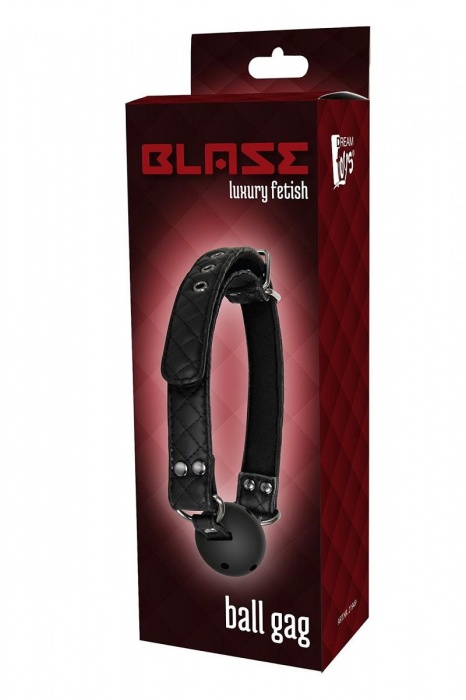 Черный кляп-шарик BALL GAG DIAMOND - Dream Toys - купить с доставкой в Керчи