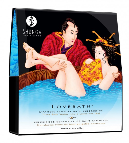 Соль для ванны Lovebath Ocean temptation, превращающая воду в гель - 650 гр. - Shunga - купить с доставкой в Керчи