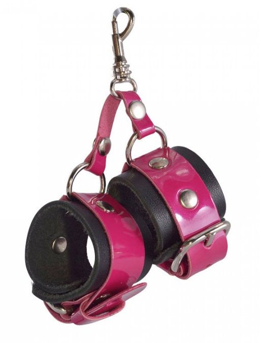 Розово-черный брелок  Наручники - Sitabella - купить с доставкой в Керчи