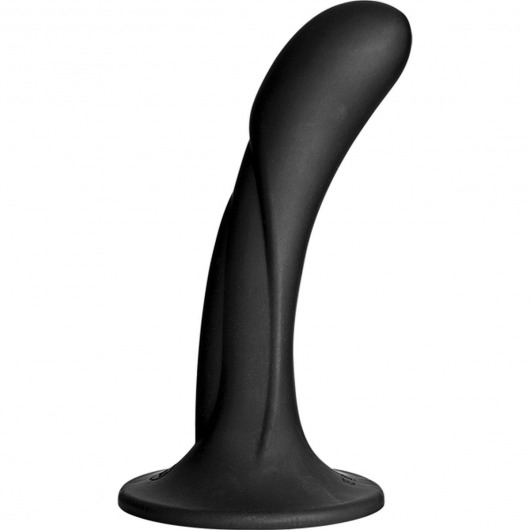 Черная изогнутая насадка Vac-U-Lock G-Spot - 16,5 см. - Doc Johnson - купить с доставкой в Керчи