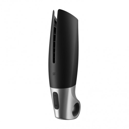 Черный мастурбатор с вибрацией Power Masturbator - Satisfyer - в Керчи купить с доставкой