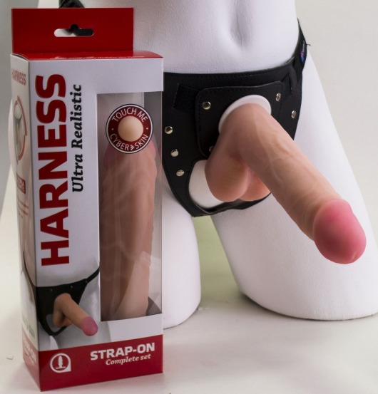 Страпон в подарочной упаковке: трусики с плугом и фаллоимитатор-насадка - 16 см. - LOVETOY (А-Полимер) - купить с доставкой в Керчи