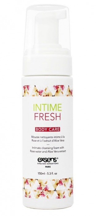 Органическая интимная очищающая пенка Intime Fresh - 150 мл. - Exsens - купить с доставкой в Керчи