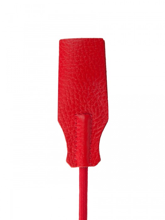 Красный стек с кожаной ручкой - 70 см. - Sitabella - купить с доставкой в Керчи