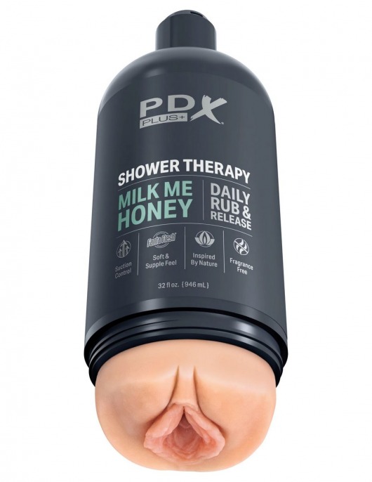 Телесный мастурбатор-вагина Shower Therapy Milk Me Honey - Pipedream - в Керчи купить с доставкой