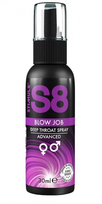 Лубрикант для орального секса S8 Deep Throat Spray - 30 мл. - Stimul8 - купить с доставкой в Керчи
