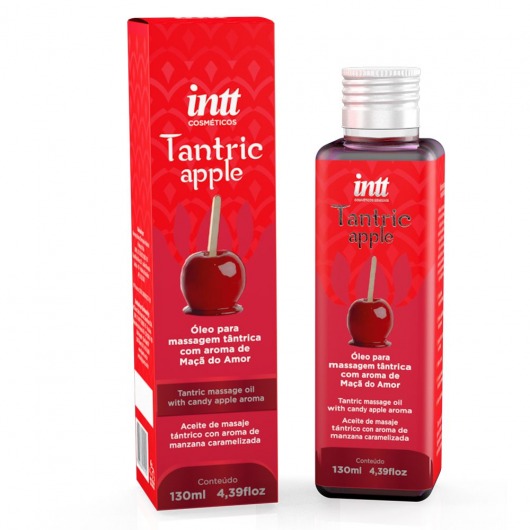 Массажное масло Tantric Apple с ароматом яблока - 130 мл. - INTT - купить с доставкой в Керчи