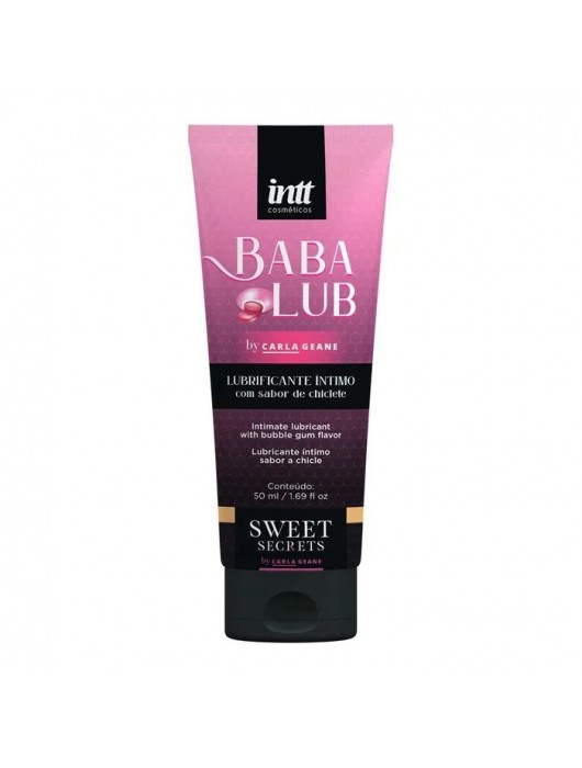 Лубрикант на водной основе Babalub с ароматом жвачки - 50 мл. - INTT - купить с доставкой в Керчи