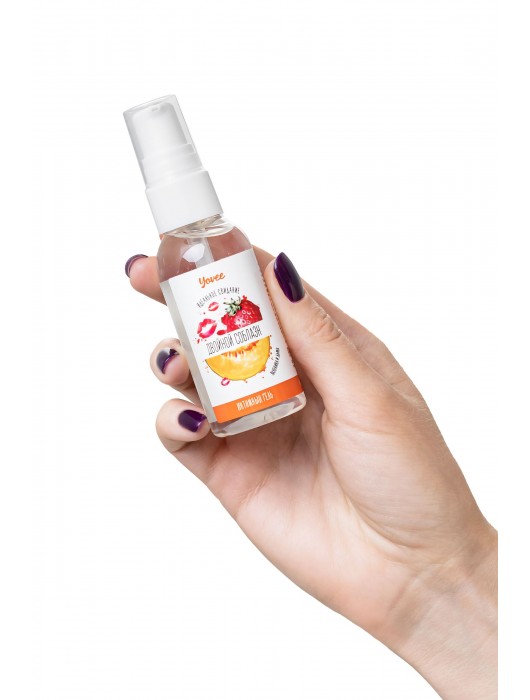 Съедобная гель-смазка Yovee «Двойной соблазн» с Д-пантенолом и вкусом клубники и дыни - 50 мл. - ToyFa - купить с доставкой в Керчи