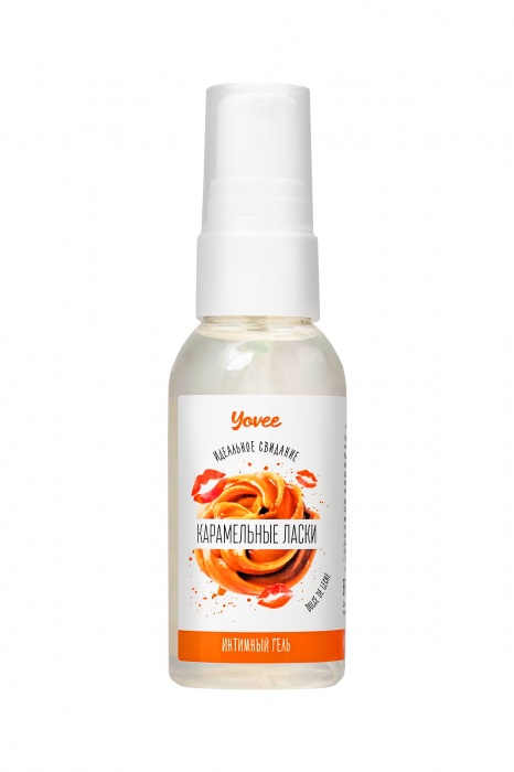 Съедобная гель-смазка Yovee «Карамельные ласки» с Д-пантенолом и вкусом Dulce de Leche - 50 мл. - ToyFa - купить с доставкой в Керчи