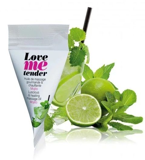 Съедобное согревающее массажное масло Love Me Tender Mojito с ароматом мохито - 10 мл. - Love to Love - купить с доставкой в Керчи