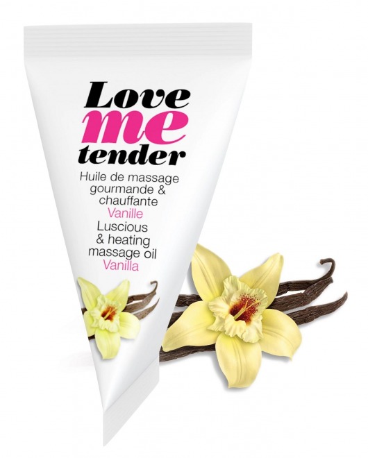 Съедобное согревающее массажное масло Love Me Tender Vanilla с ароматом ванили - 10 мл. - Love to Love - купить с доставкой в Керчи
