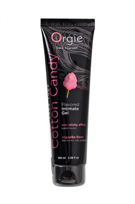 Интимный гель на водной осное Lube Tube Cotton Candy со вкусом сахарной ваты - 100 мл. - ORGIE - купить с доставкой в Керчи