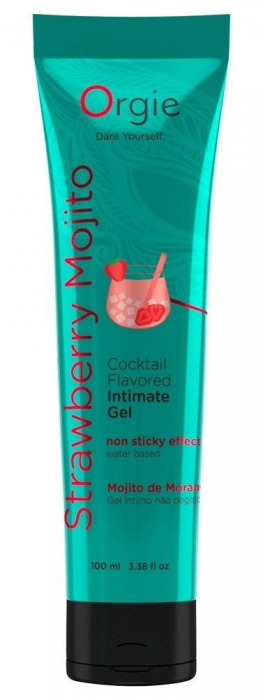 Съедобный интимный гель Orgie Lube Tube Cocktail Strawberry Mojito - 100 мл. - ORGIE - купить с доставкой в Керчи