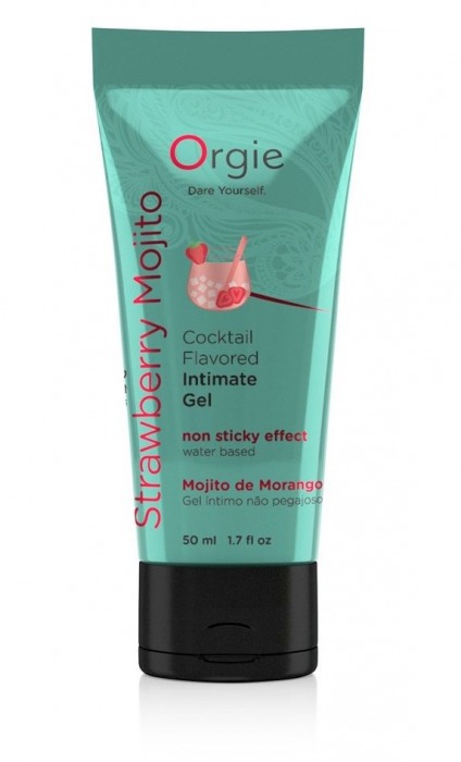 Съедобный интимный гель Orgie Lube Tube Cocktail Strawberry Mojito - 50 мл. - ORGIE - купить с доставкой в Керчи