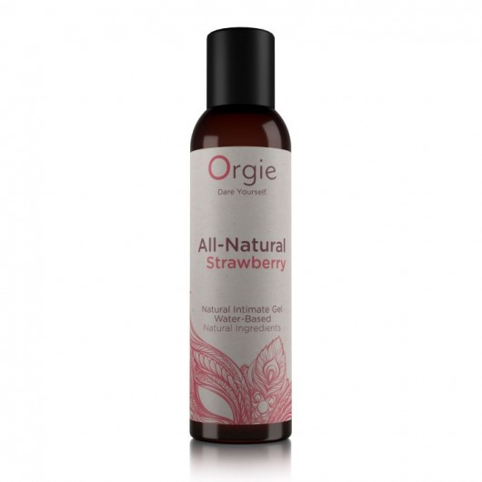 Интимный гель на водной основе All-Natural Strawberry с ароматом клубники - 150 мл. - ORGIE - купить с доставкой в Керчи