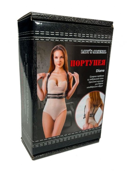 Изящная портупея из натуральной кожи Diane - БДСМ Арсенал - купить с доставкой в Керчи