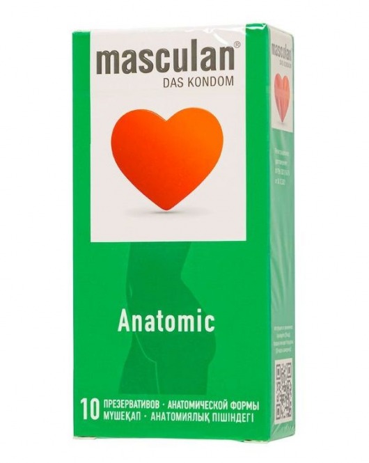 Презервативы анатомической формы Masculan Anatomic - 10 шт. - Masculan - купить с доставкой в Керчи