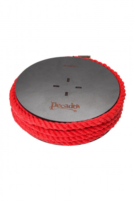 Красная веревка для шибари на катушке - 10 м. - Pecado - купить с доставкой в Керчи