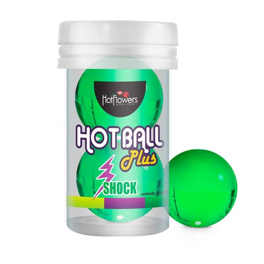 Лубрикант на силиконовой основе Hot Ball Plus с покалывающим эффектом (2 шарика по 3 гр.) - HotFlowers - купить с доставкой в Керчи