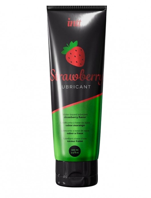 Смазка на водной основе с ароматом клубники Strawberry Lubricant - 100 мл. - INTT - купить с доставкой в Керчи