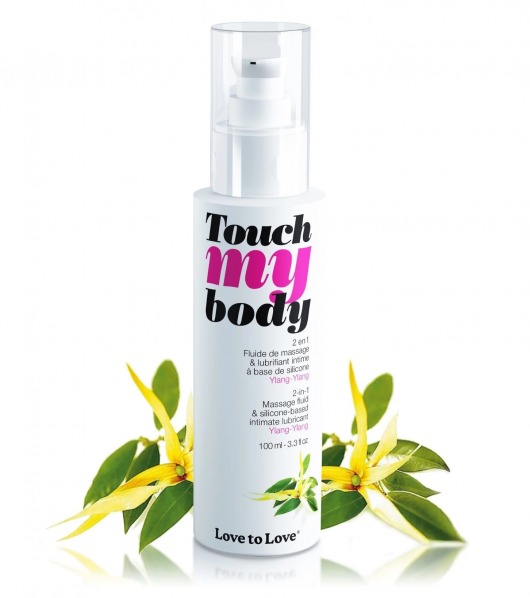 Силиконовый лубрикант 2-в-1 Touch My Body с ароматом иланг-иланга - 100 мл. - Love to Love - купить с доставкой в Керчи