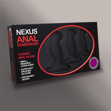 Набор из 3 массажеров простаты чёрного цвета NEXUS ANAL STARTER KIT - Nexus Range - в Керчи купить с доставкой