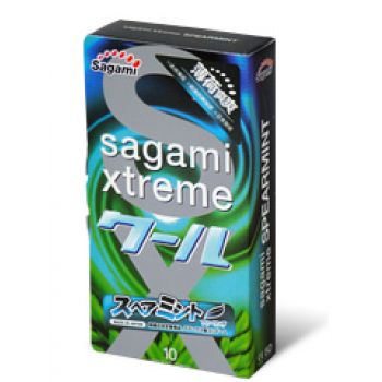 Презервативы Sagami Xtreme Mint с ароматом мяты - 10 шт. - Sagami - купить с доставкой в Керчи