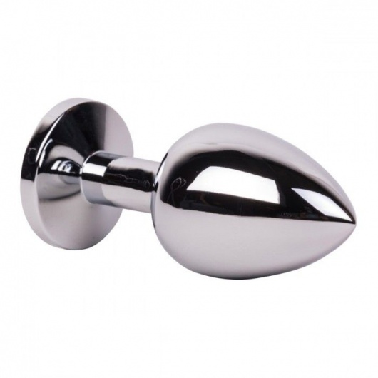 Большой стальной плаг с розовым кристаллом Pink Bubble Gum - 9,5 см. - Erotic Fantasy - купить с доставкой в Керчи