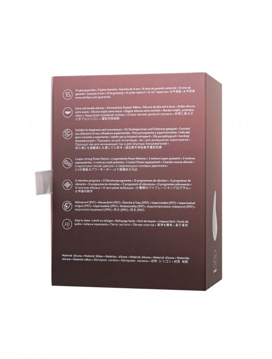 Белый вибромассажер в форме капли Dew Drop - Satisfyer