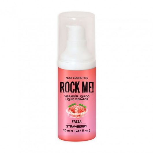 Жидкий вибратор Nuei Rock Me! с ароматом клубники - 20 мл. - Nuei cosmetics - купить с доставкой в Керчи