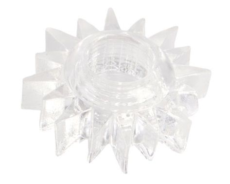 Прозрачное гелевое эрекционное кольцо-солнце - Toyfa Basic - в Керчи купить с доставкой