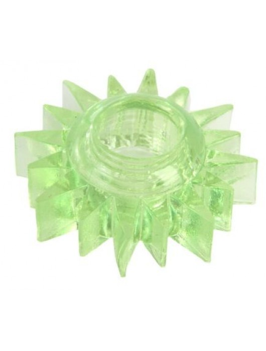 Зеленое эрекционное кольцо-солнце - Toyfa Basic - в Керчи купить с доставкой
