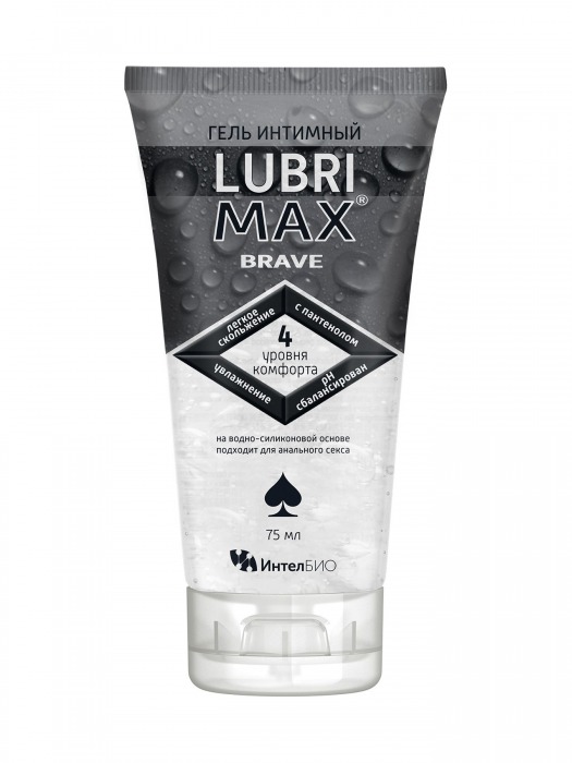 Водно-силиконовый интимный гель-смазка Lubrimax Brave - 75 мл. - ИнтелБИО - купить с доставкой в Керчи