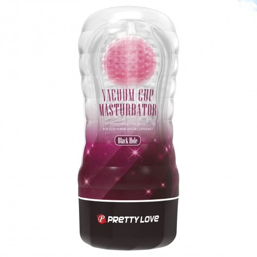 Прозрачный текстурированный мастурбатор Vacuum Cup Masturbator Black Hole - Baile - в Керчи купить с доставкой