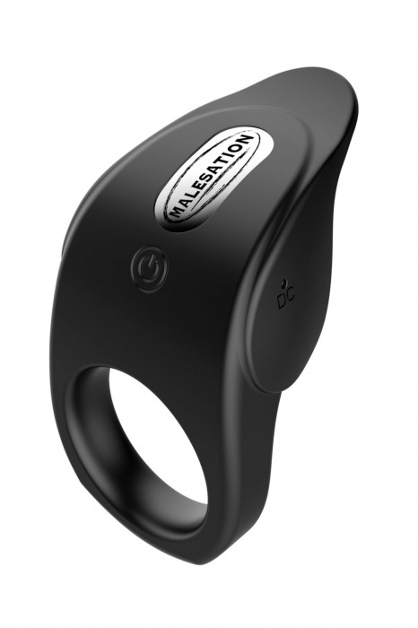 Черное эрекционное виброкольцо Vibro Lust Ring - MALESATION - в Керчи купить с доставкой