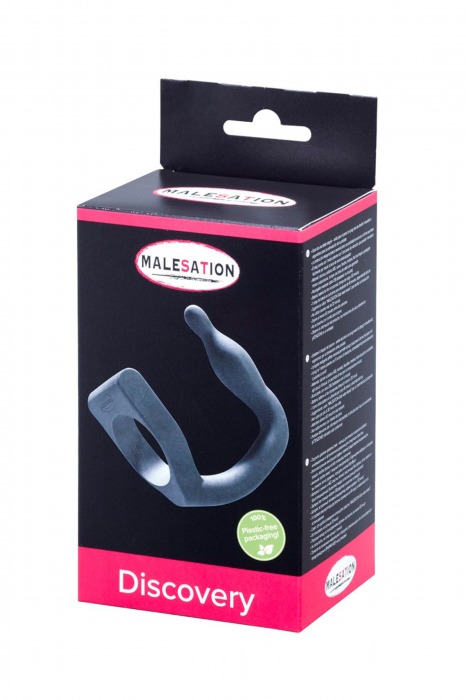 Эрекционное кольцо с вибровтулкой Discovery - MALESATION - в Керчи купить с доставкой