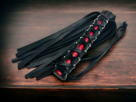 Плеть из натуральной кожи Rich Arsenal - 44 см. - БДСМ Арсенал - купить с доставкой в Керчи